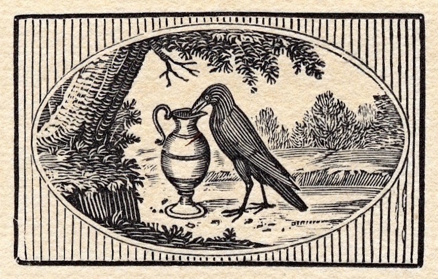 Thomas Bewick The Crow and The Pitcher (from Aesop's Fables) Thomas Bewick The Crow and The Pitcher (from Aesop's Fables)