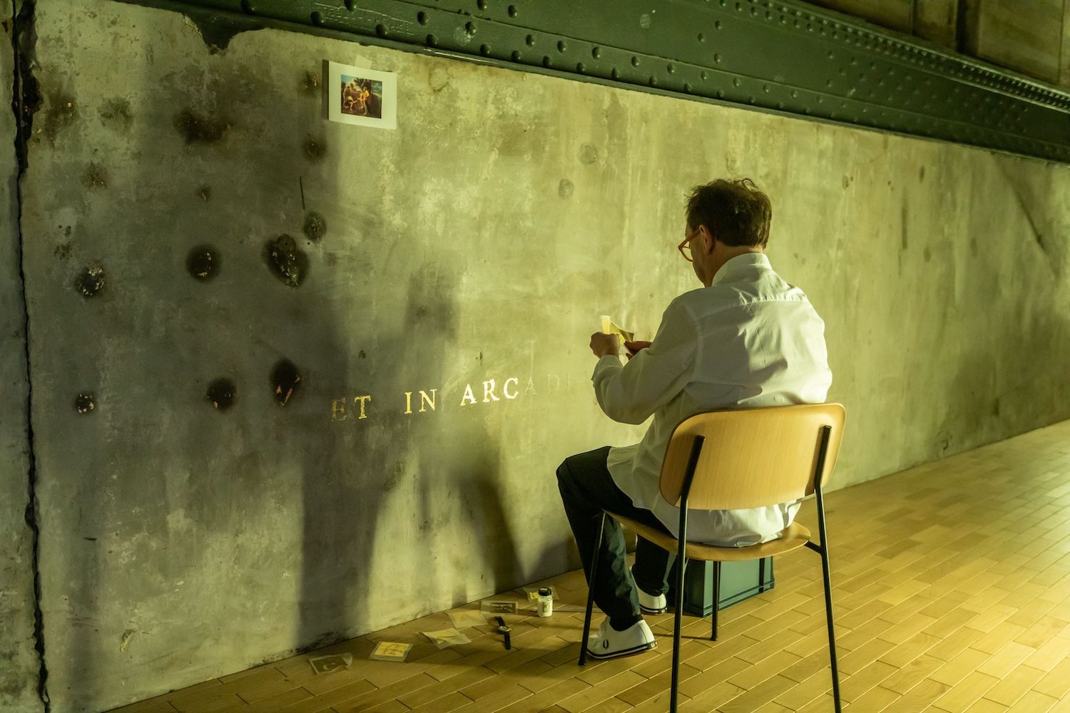 David Ward – Walking / Pausing / In Gathering Light (The Orchard Suite), Fruitmarket Gallery, Edinburgh, 26 March 2022. Photo: Chris Scott David Ward – Walking / Pausing / In Gathering Light (The Orchard Suite), Fruitmarket Gallery, Edinburgh, 26 March 2022. Photo: Chris Scott