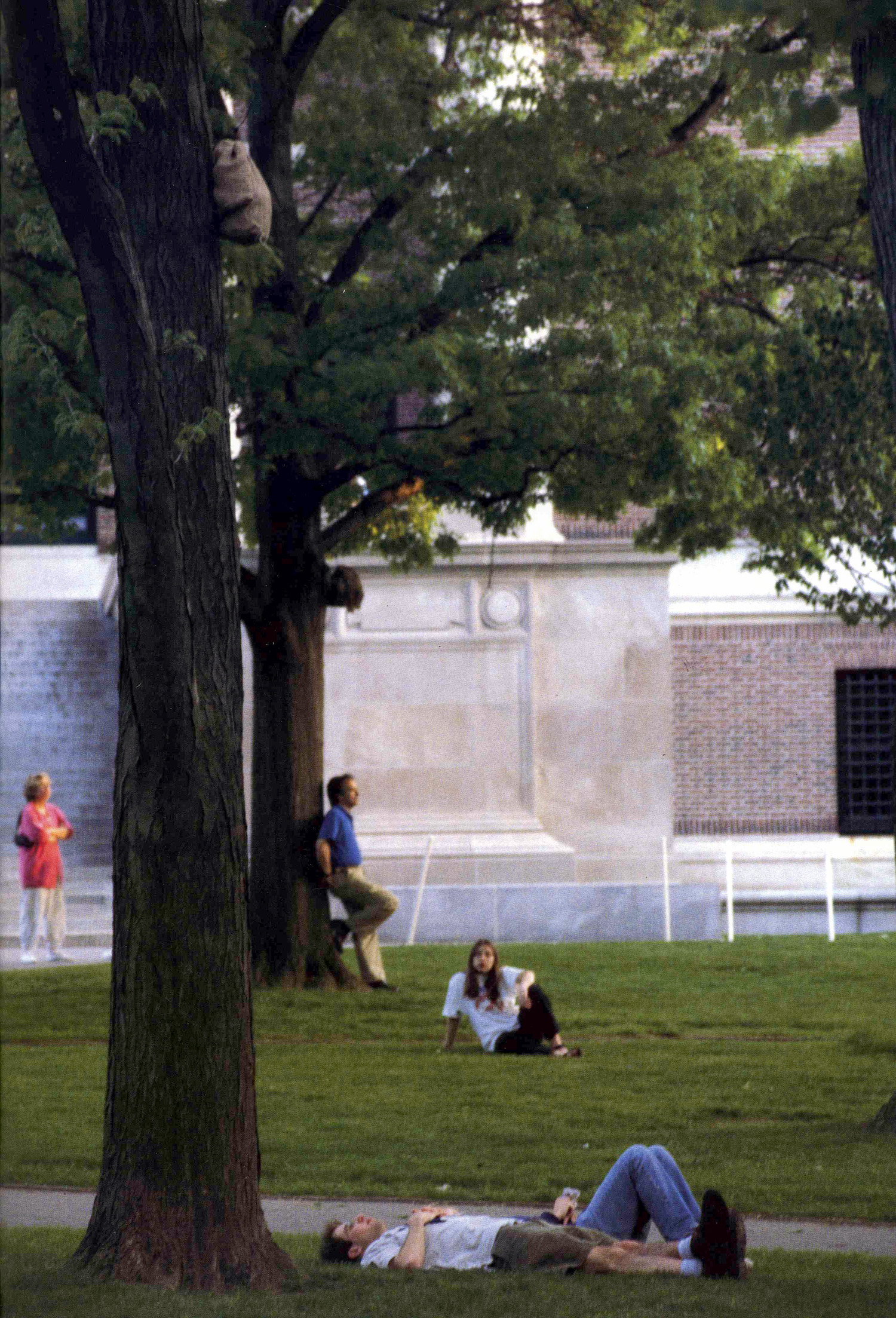David Ward – Audience listening to Canopy in Harvard Yard, Cambridge Massachusetts 1994. Photo: Mischa Gorchov-Brearley David Ward – Audience listening to Canopy in Harvard Yard, Cambridge Massachusetts 1994. Photo: Mischa Gorchov-Brearley