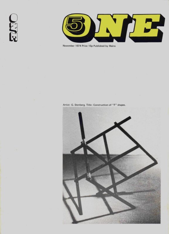 ONE, Issue 5, November 1974 - cover ONE, Issue 5, November 1974 - cover