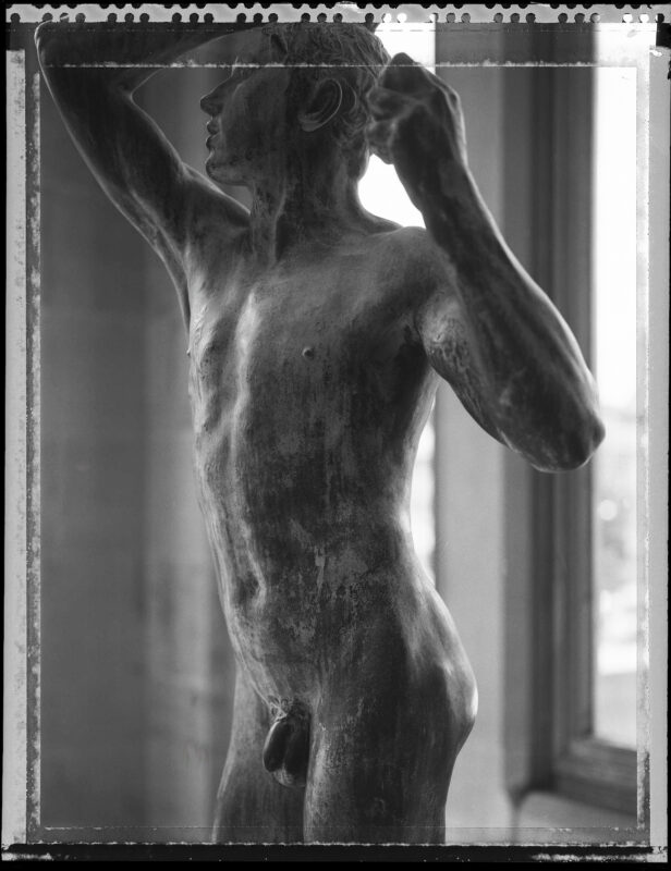 Auguste Rodin (1840 – 1917), The Age of Bronze, Bronze, 178 x 60 x 61 cm, Leeds Art Gallery, Leeds Museums and Galleries. Photograph by David Ward Auguste Rodin (1840 – 1917), The Age of Bronze, Bronze, 178 x 60 x 61 cm, Leeds Art Gallery, Leeds Museums and Galleries. Photograph by David Ward